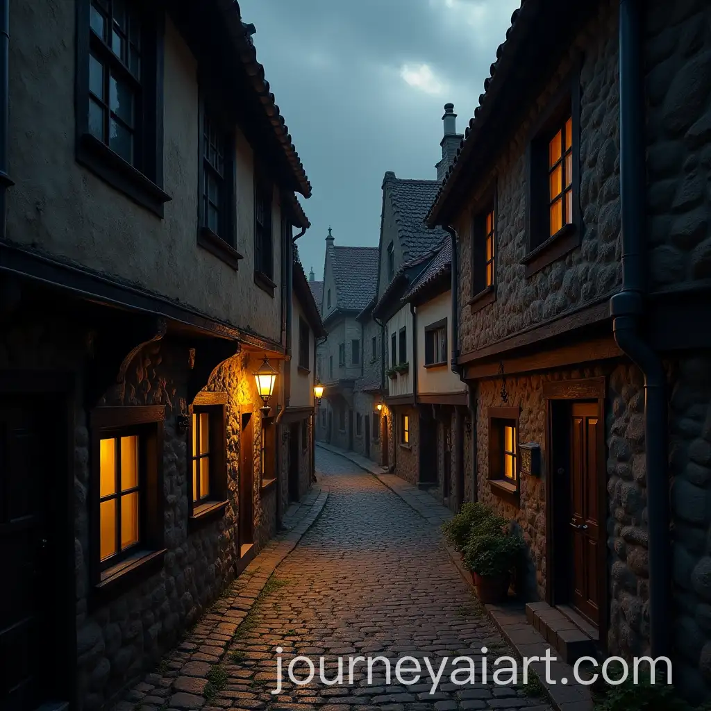 Dark-and-Moody-1600s-Tavern-in-an-Alley-with-Stormy-Weather