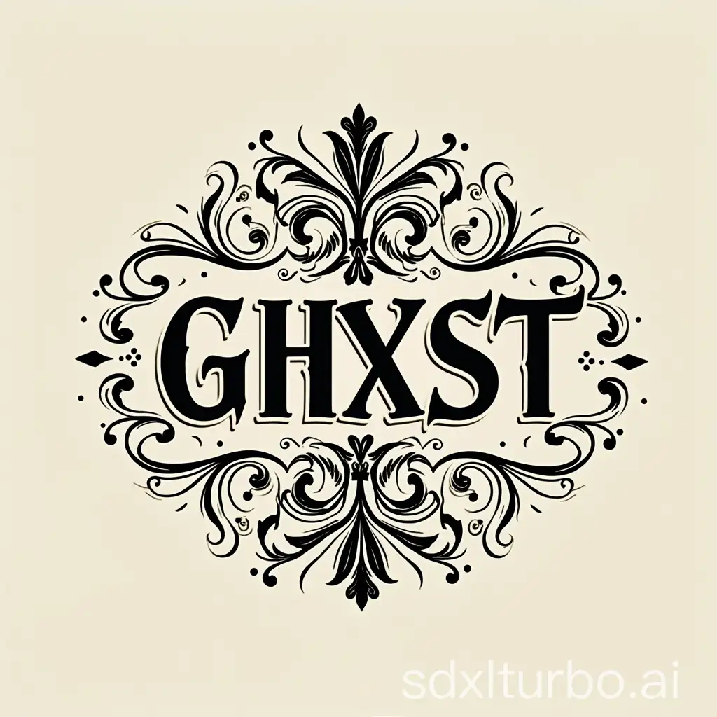 Ghxst-Logo-Design-with-Inscription-Elements