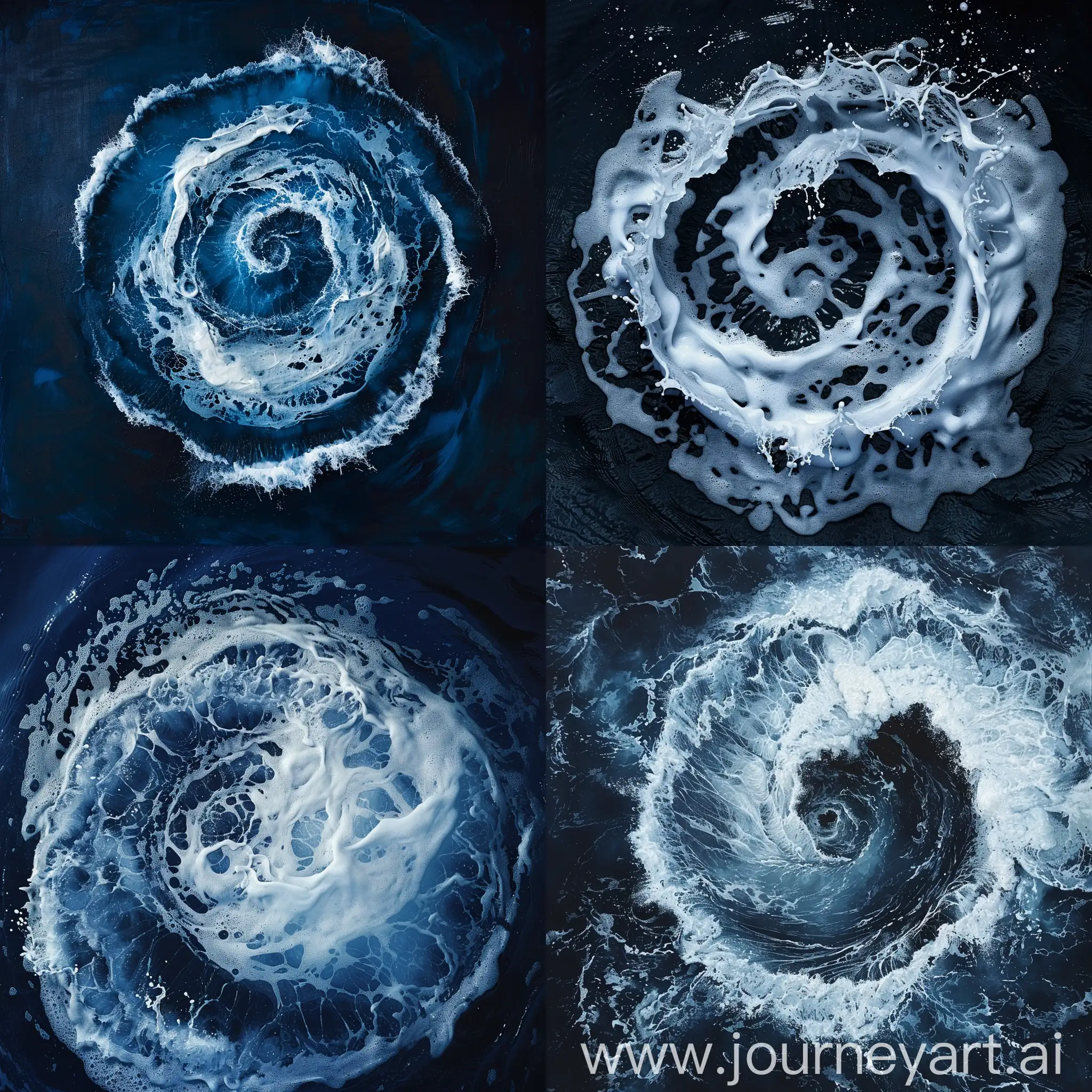 Zen-Symbol-Whirlpool-Art-Dark-Blue-View-from-Above