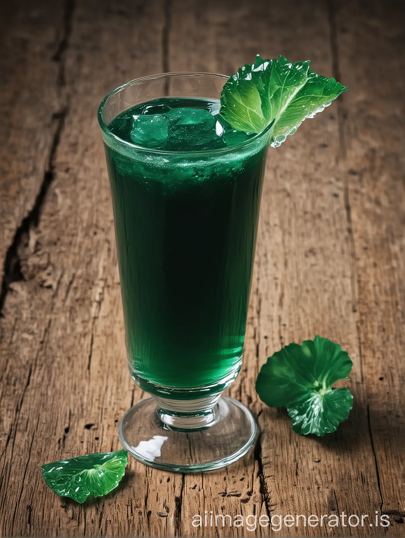 Refreshing-Emerald-Juice-Drink-on-a-Sunlit-Terrace