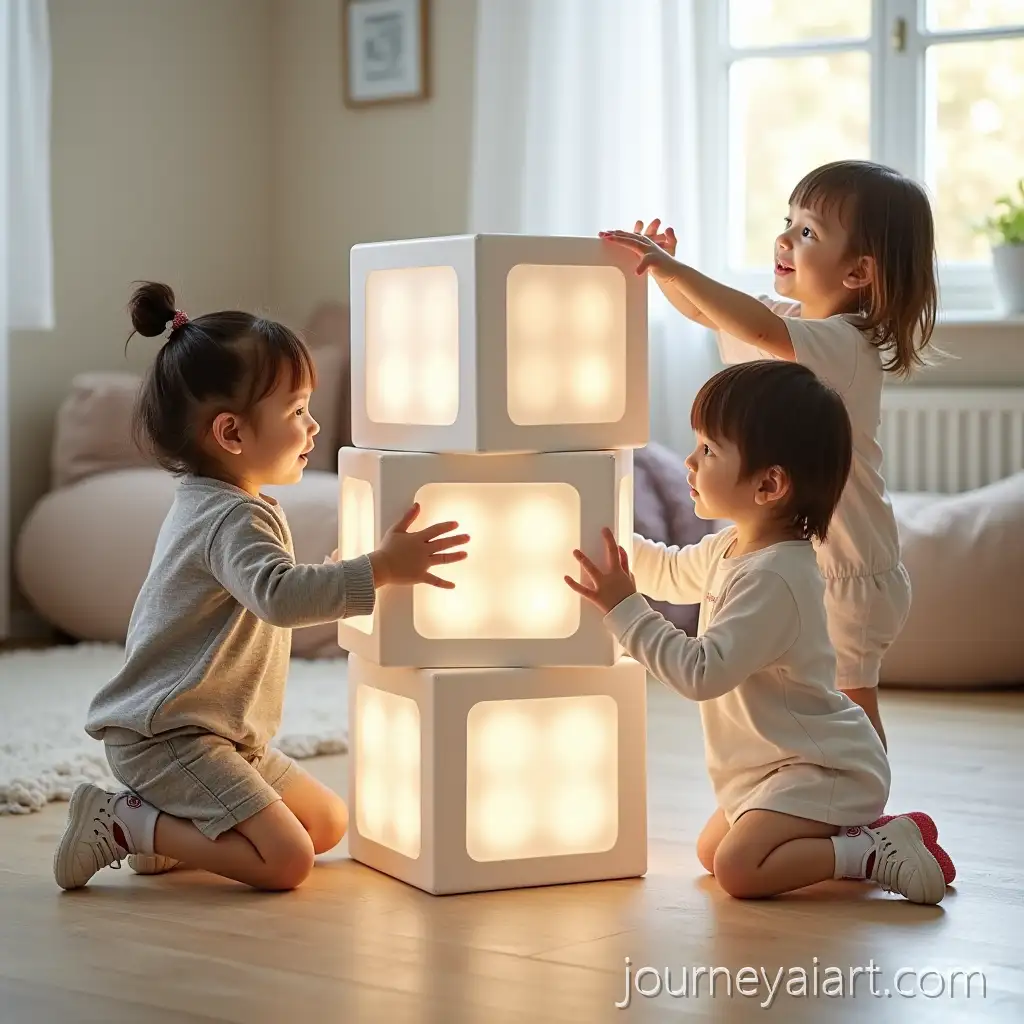 Preschool-Children-Engaging-with-Futuristic-Interactive-StorytellingFuturistic-interactive-storytelling-totem-Totem