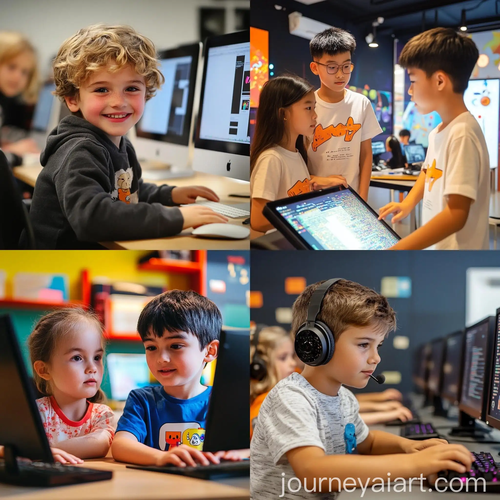 Children-Coding-at-Juniors-CyberSpace-Education-Centre