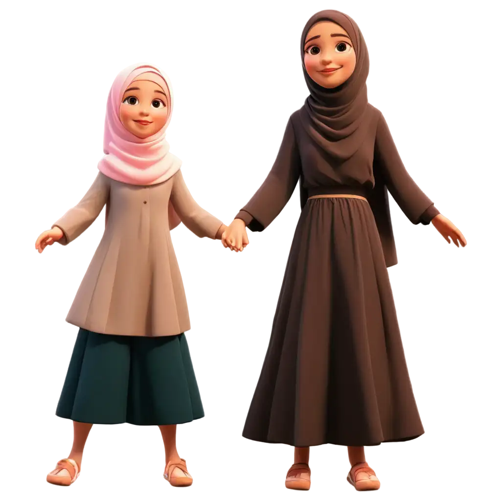 PNG-Animation-of-Hijabers-at-the-Beach-A-Beautiful-and-Empowering-Scene