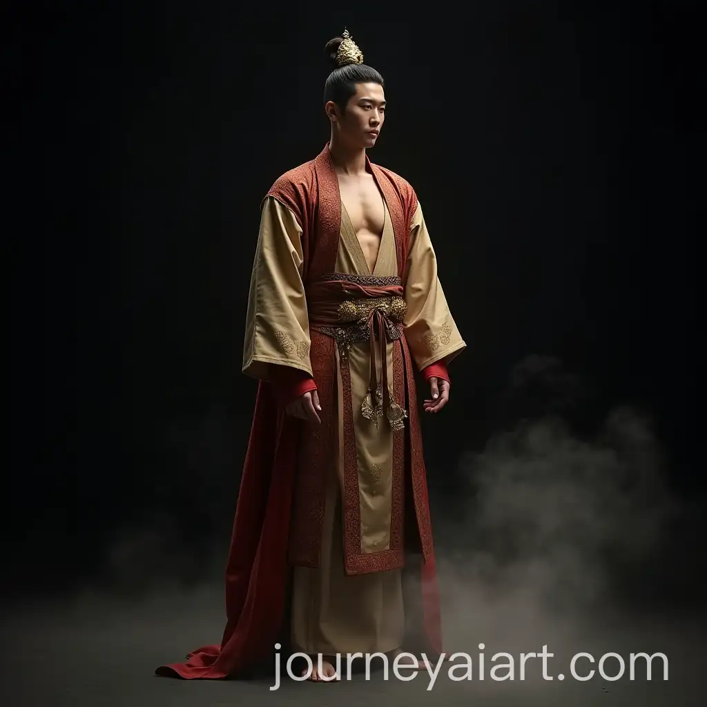 Majestic-Korean-Royal-in-Traditional-Ornate-Costume