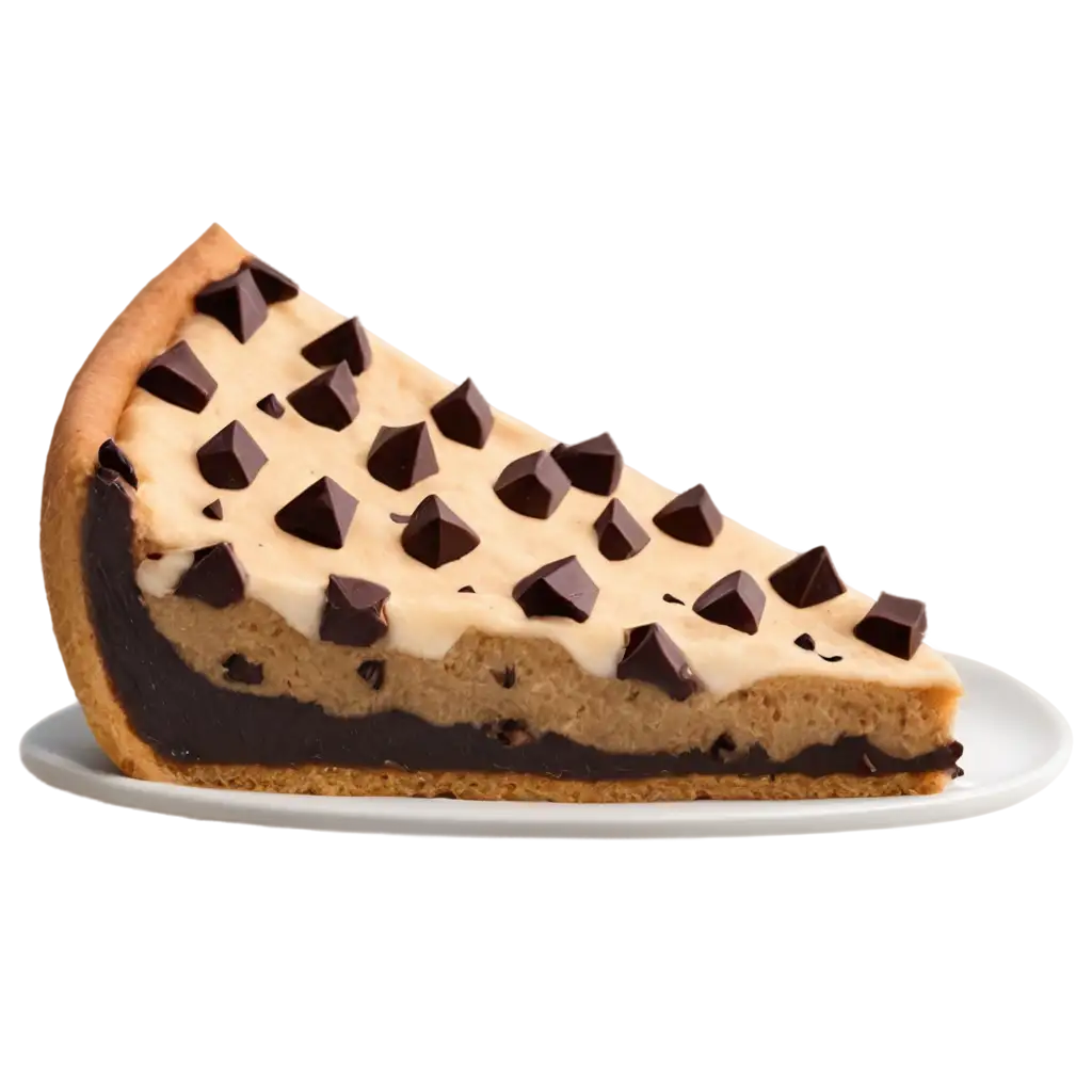 Delicious-Slice-of-Cookie-Pizza-with-Chocolate-Chips-PNG-Image-for-Crisp-Detail-and-Visual-Appeal