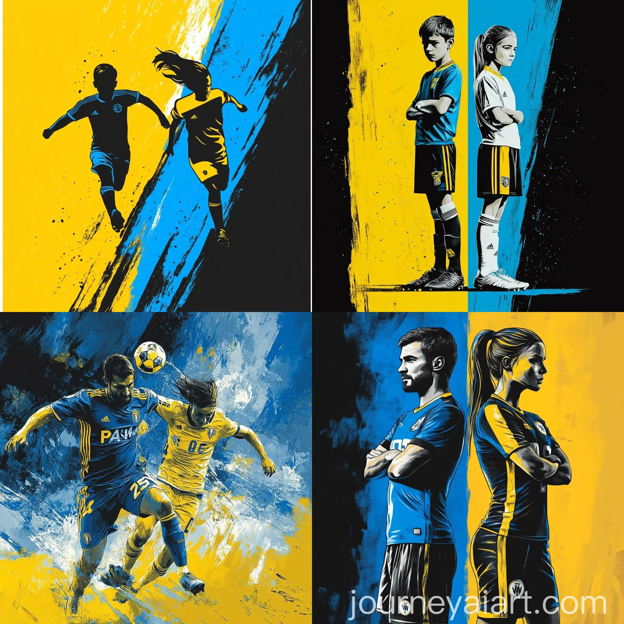 PAOK-FC-Football-Team-Poster-for-Boys-and-Girls-Rooms-in-Blue-and-Yellow