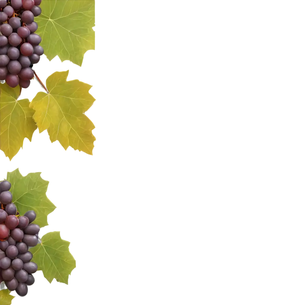 Grape-Leaves-and-Fruits-PNG-Background-for-Versatile-Design-Applications