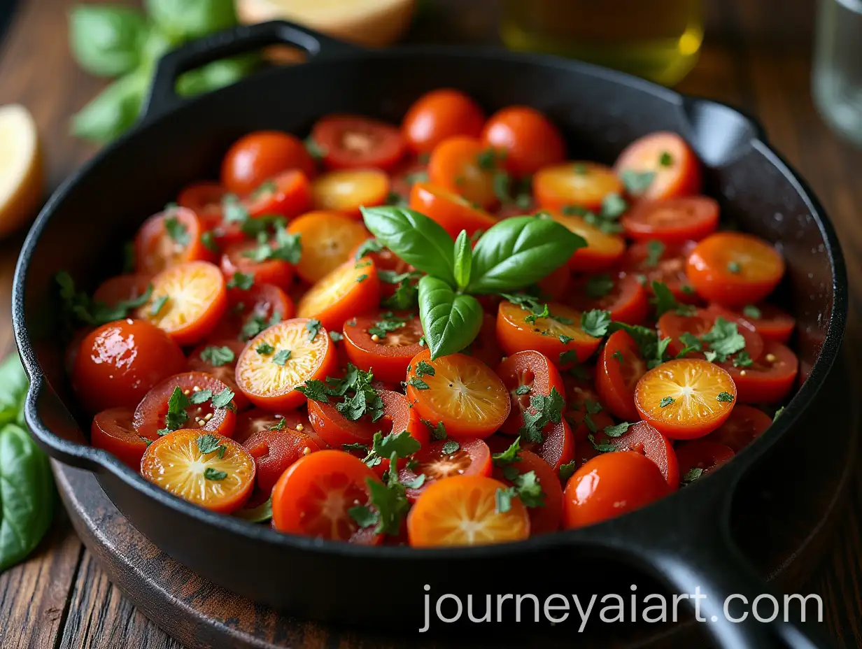 Fresh-Seasonal-Ingredients-in-Cast-Iron-Pan