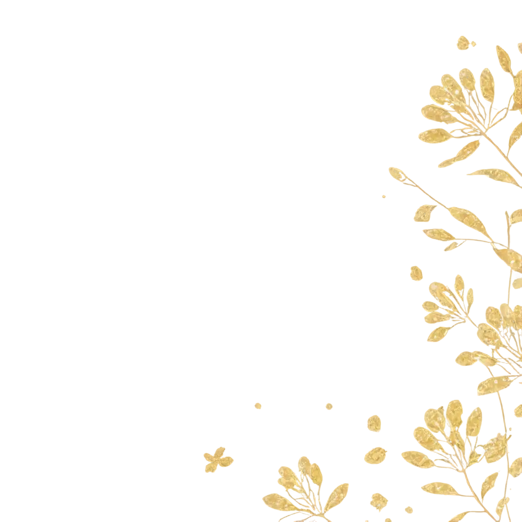 beautiful golden floral design