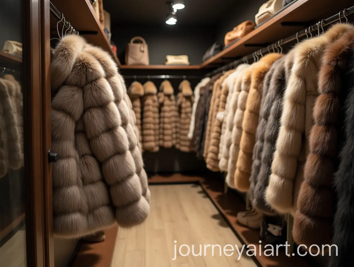 Luxury-Fur-Coat-Store-Interior-with-Professional-Camera-View