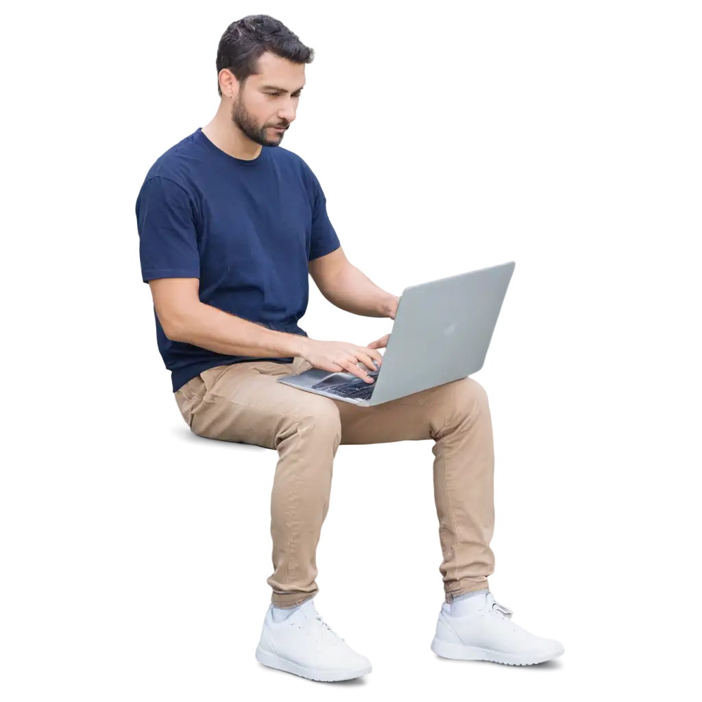 Man-Using-Laptop-PNG-Image-for-Professional-and-Creative-Projects