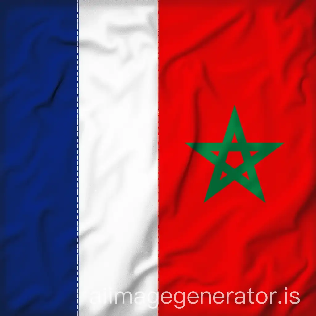 French-and-Moroccan-Flags-Displayed-Together-in-Harmony