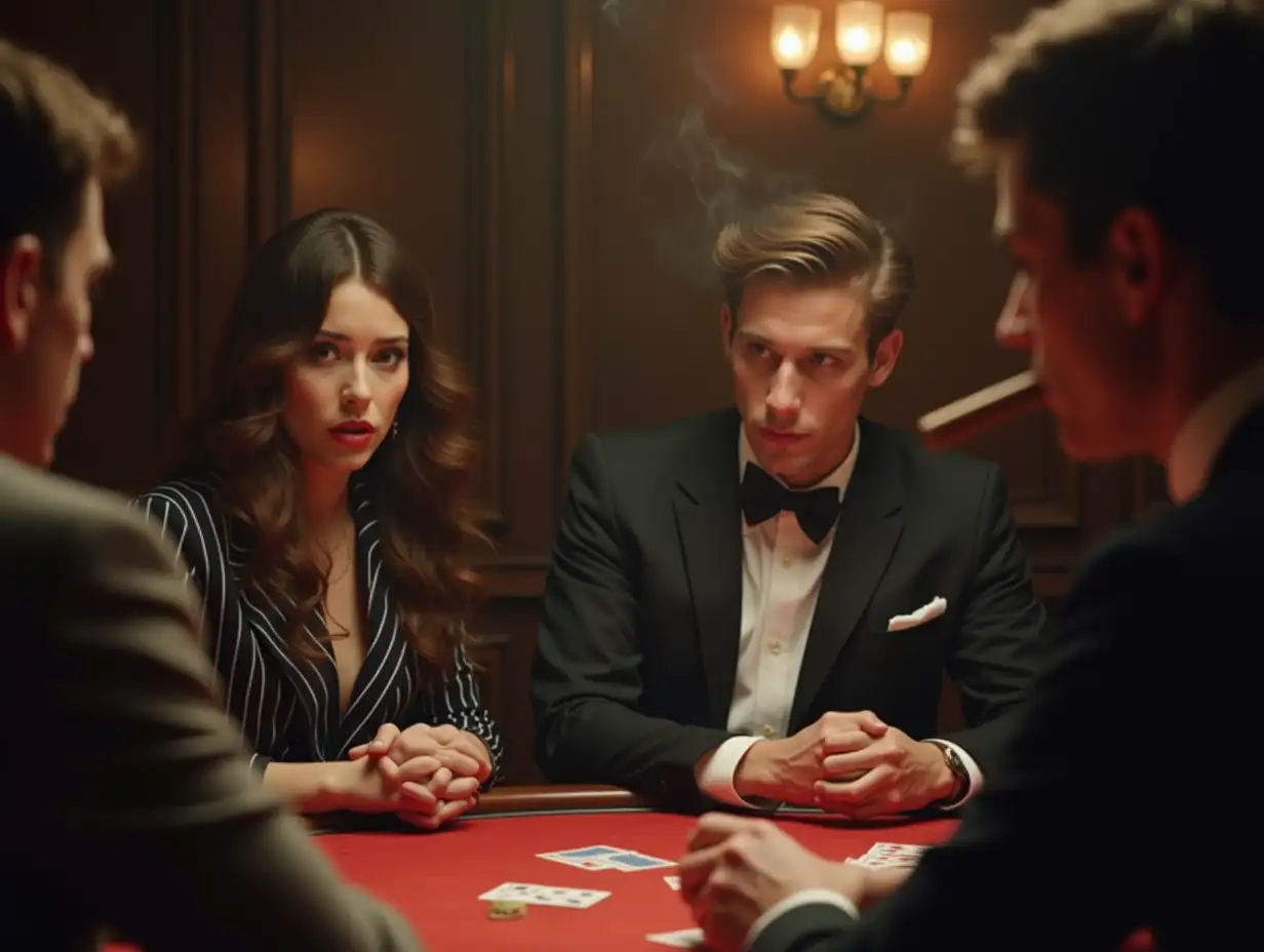 60s-Singer-Performing-in-a-Gambling-Hall-with-a-Young-Man-at-the-Gaming-Table