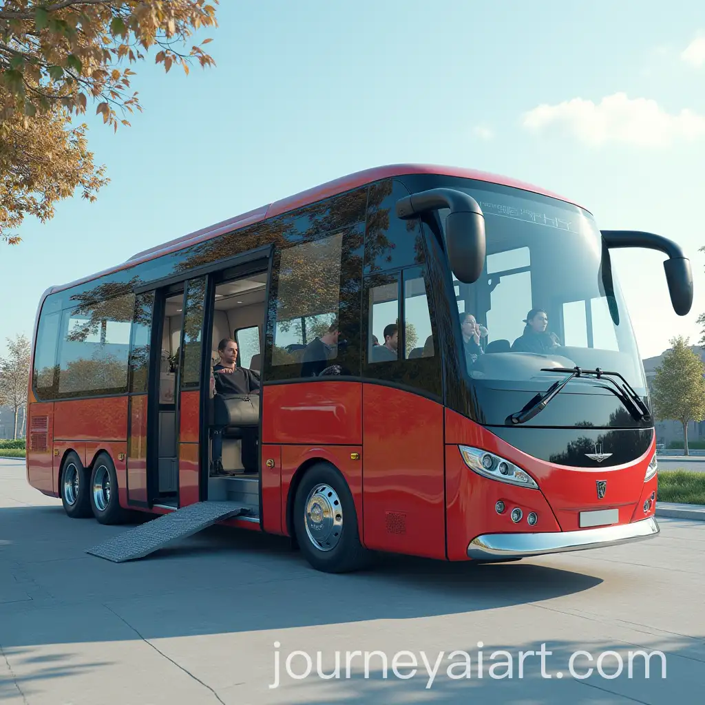 Futuristic-Accessible-Bus-with-Mobile-Ramp-for-Disabled-Passengers