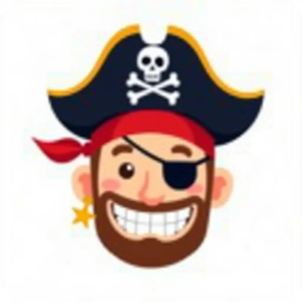 Cartoon-PirateAI-Image-Prompt-Expansion-with-Toothy-Grin-and-Classic-Pirate-Accessories