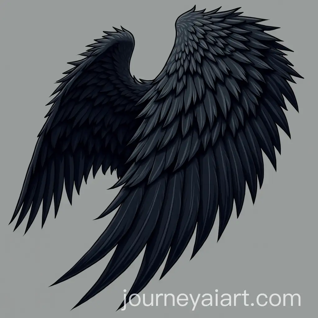 Black-Fallen-Angel-Wing-Design-for-Tshirt