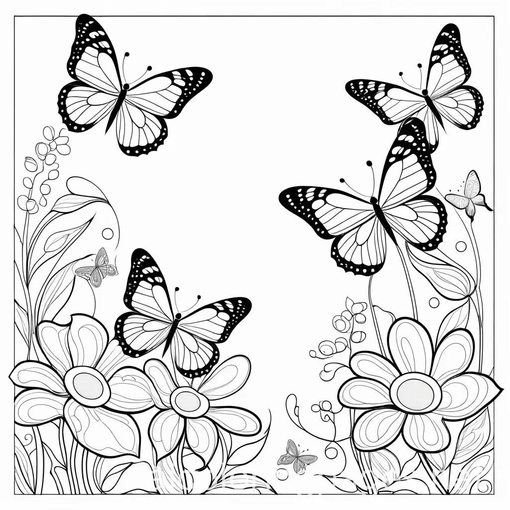 Simplistic-Black-and-White-Butterfly-Coloring-Page