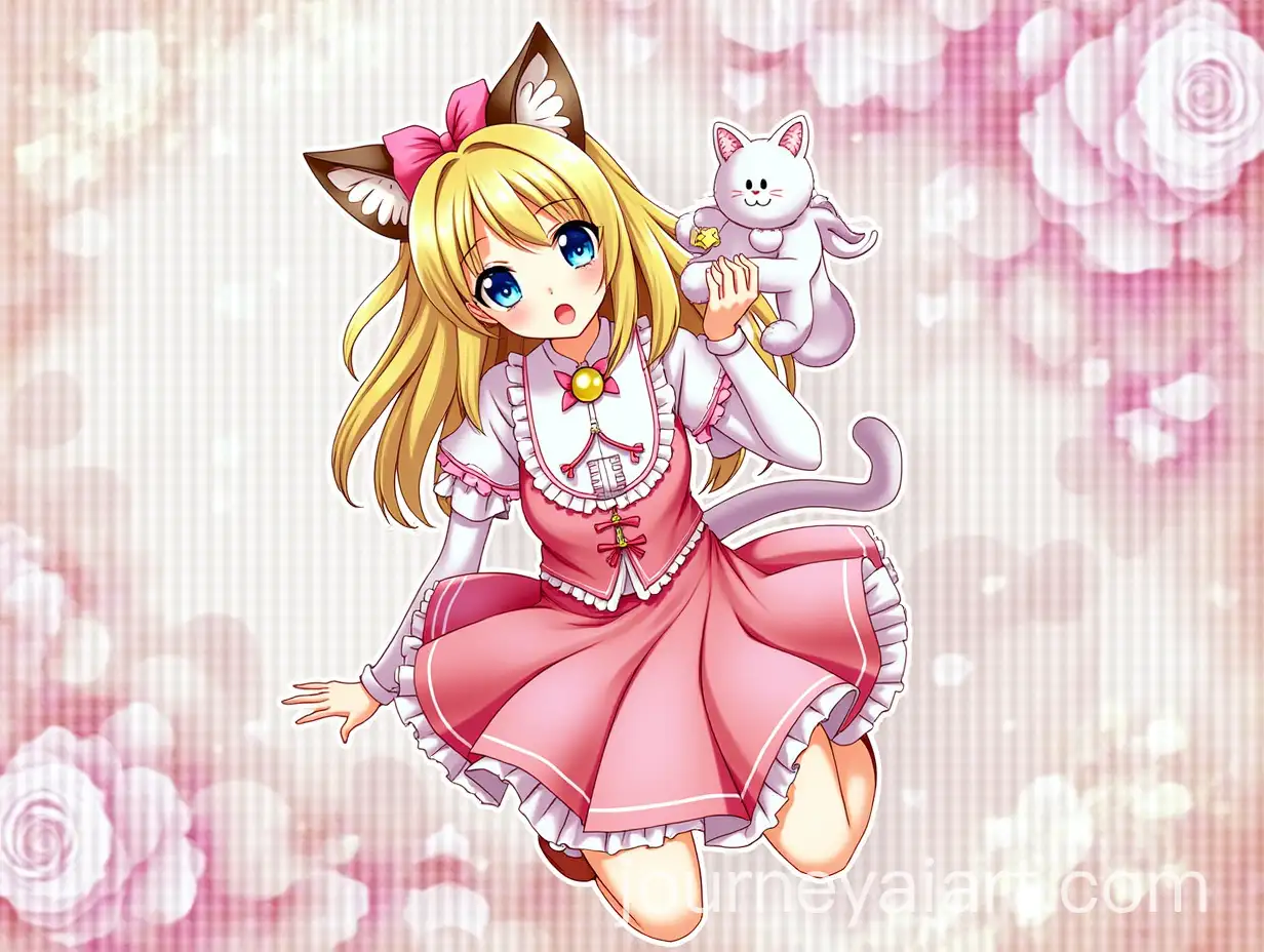 Vibrant-Isekai-Anime-Girl-with-Cat-in-Enchanting-Colorful-Setting