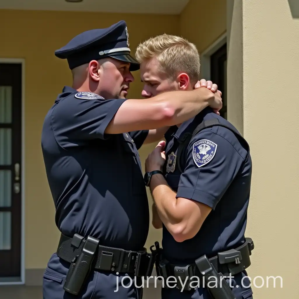 Young-Policeman-Attacked-by-Muscular-Criminal-in-a-SunnyAI-Image-Prompt-Expansion-Outdoor-Scene