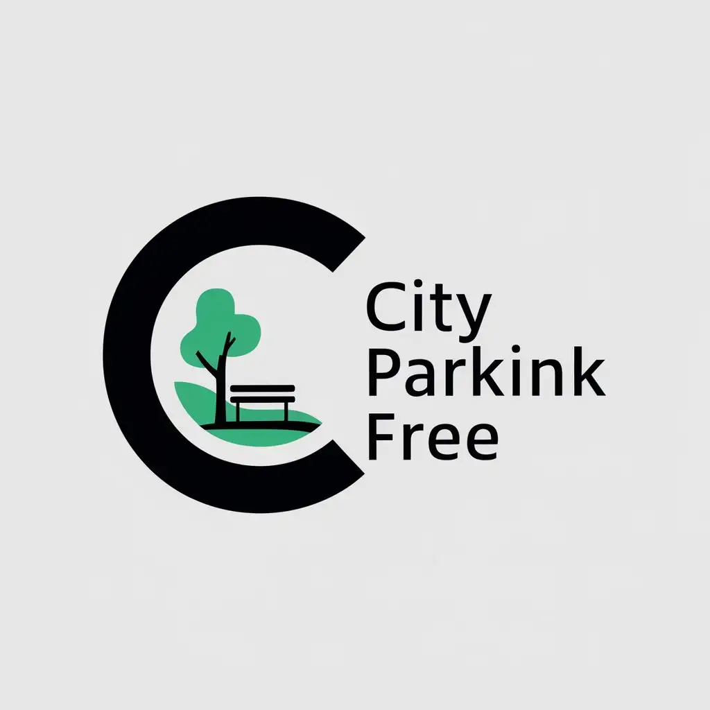 a logo design,with the text "City parkink free", main symbol:C,Moderate,be used in Internet industry,clear background