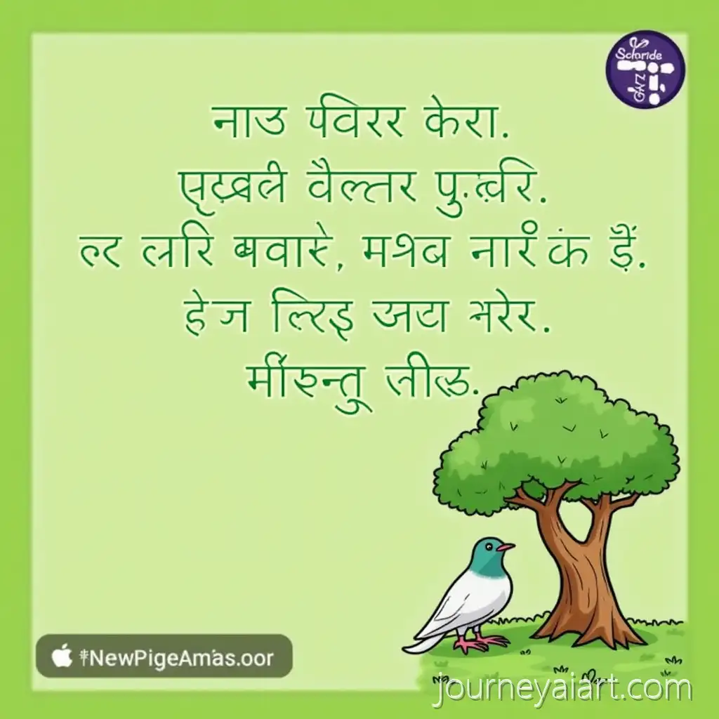 Cheerful-Sparrow-and-Peaceful-Pigeon-in-a-Garden-Story