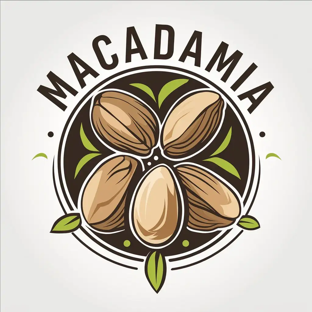 LOGO-Design-for-Macadamia-Australian-NutInspired-Vector-Logo-for-Internet-Industry