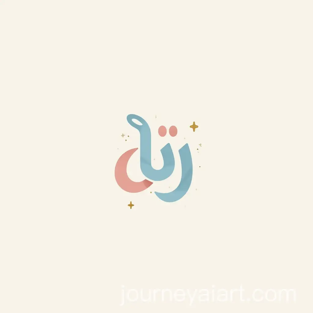 Elegant-Zayn-Logo-with-Arabic-Calligraphy-and-Pastel-Colors