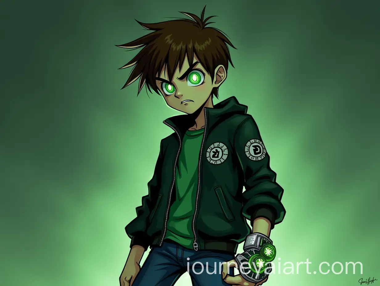 Eerie-Junji-ItoStyle-Manga-Illustration-of-Ben-Tennyson-from-Ben-10