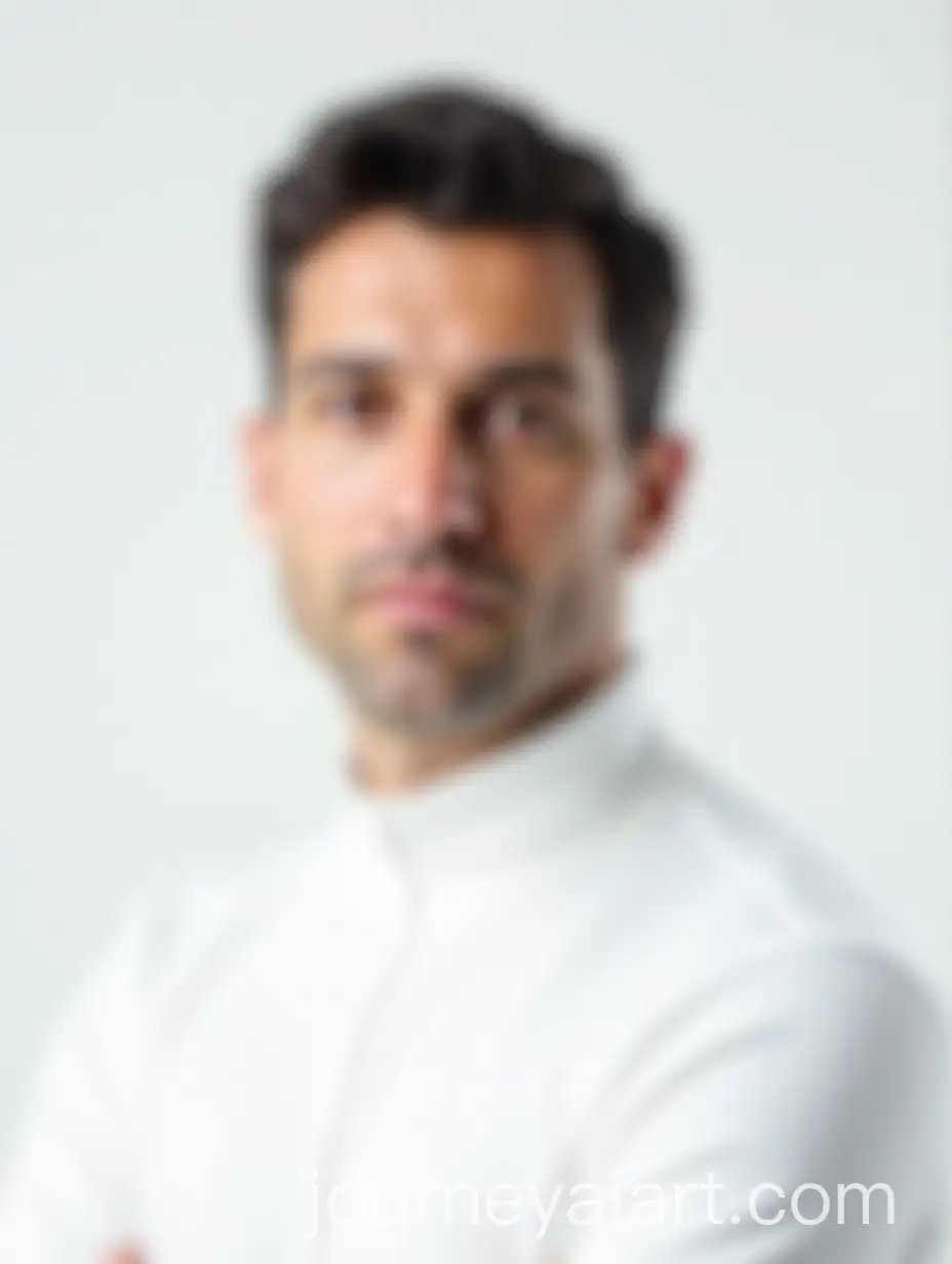 Professional-Studio-Portrait-of-Man-in-White-Turtleneck-with-Serious-ExpressionAI-Image-Prompt-Expansion