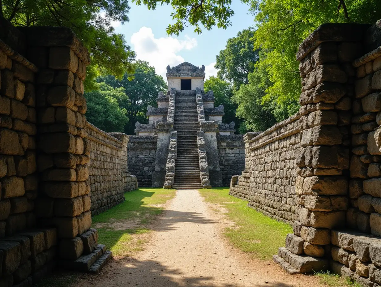 entry to forgive in first at a Mayan temple