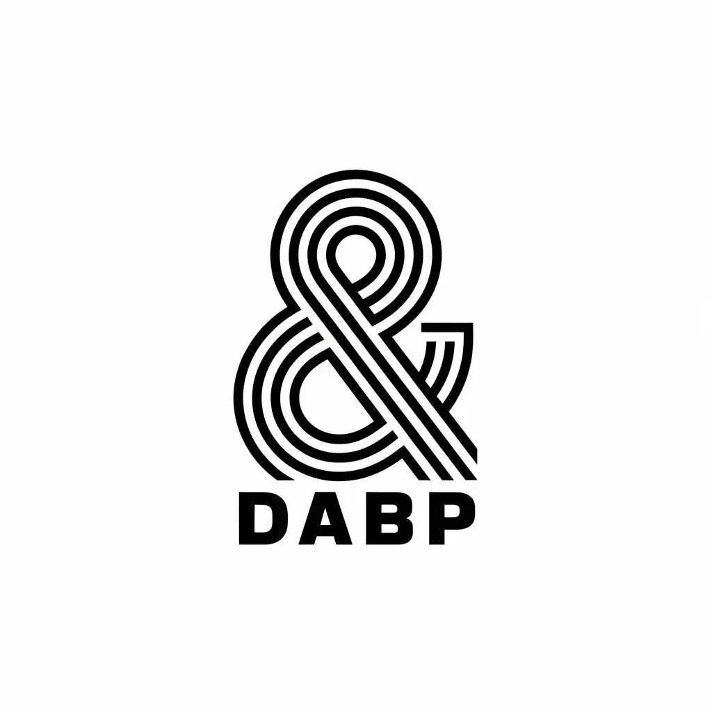 LOGO-Design-For-DABP-Modern-Vector-Logo-with-Ampersand-Symbol-on-Clear-Background