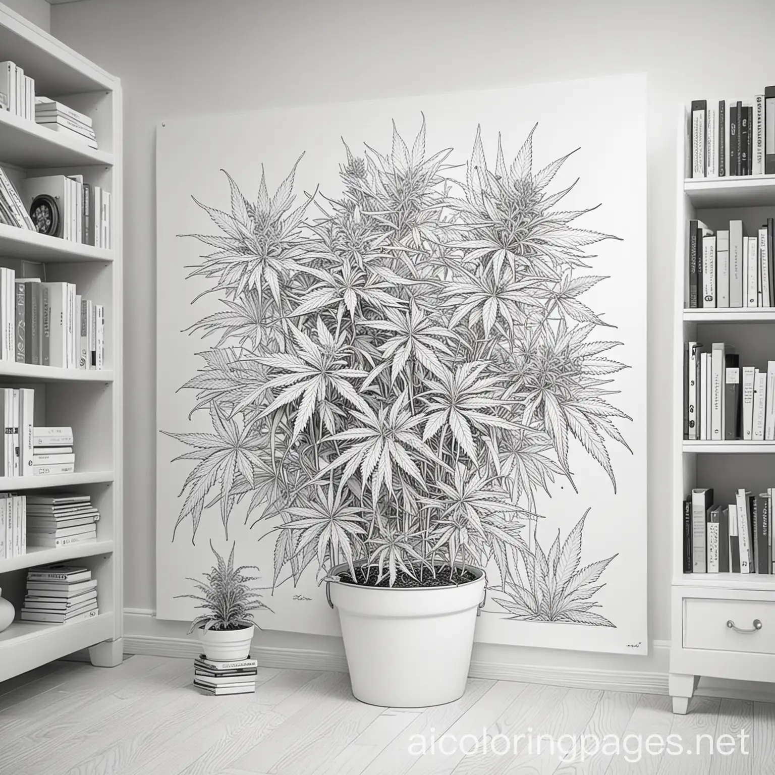 Three-Medium-Cannabis-Plants-Coloring-Page