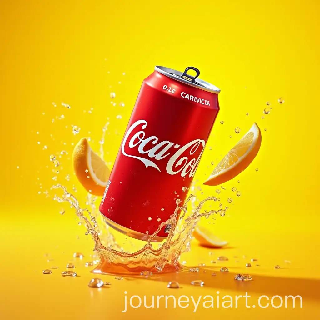 Dynamic-CocaCola-Splash-with-Lemon-Slices-in-Bright-Summer-Setting