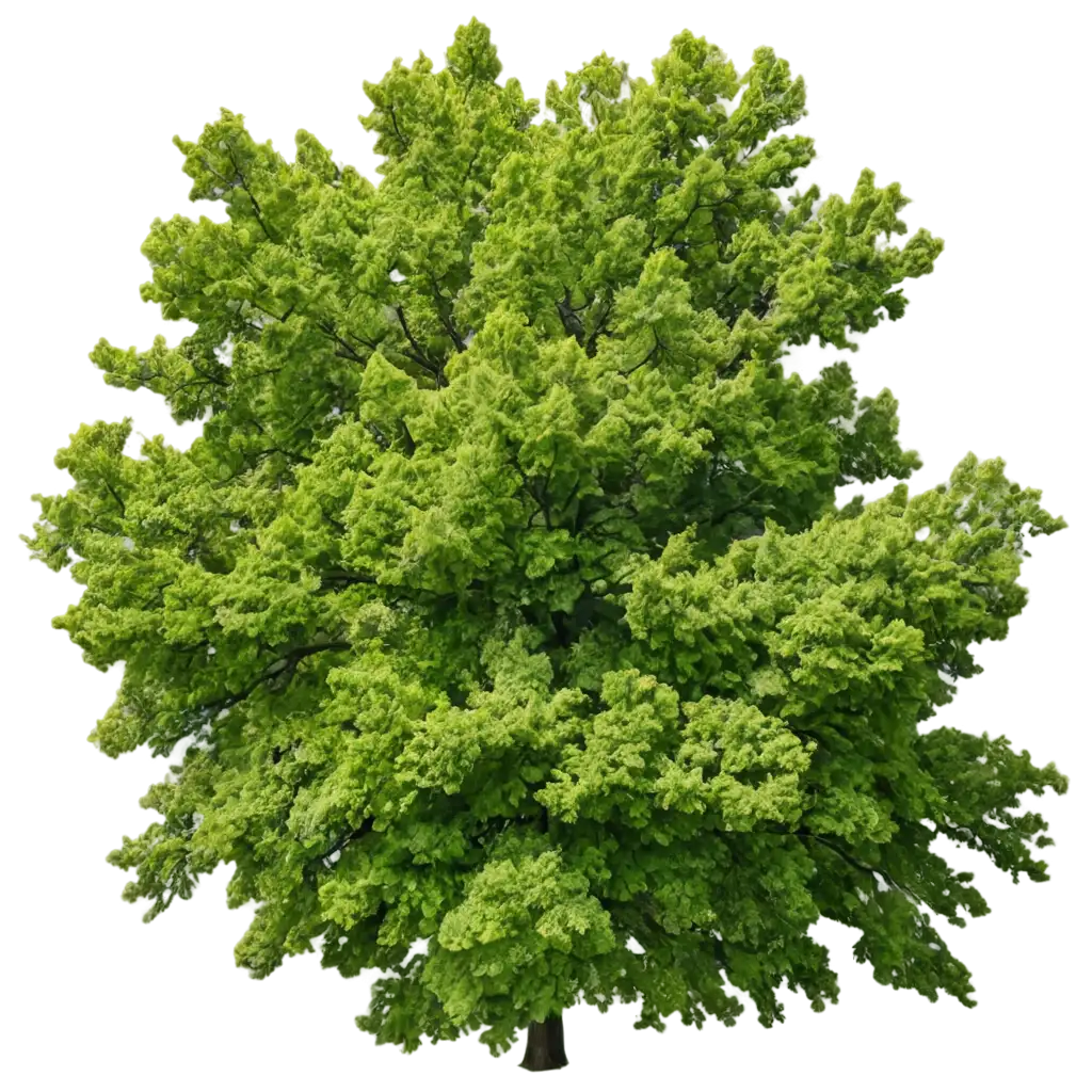 Aerial-View-of-Green-Oak-Tree-PNG-HighQuality-Image-for-Diverse-Uses