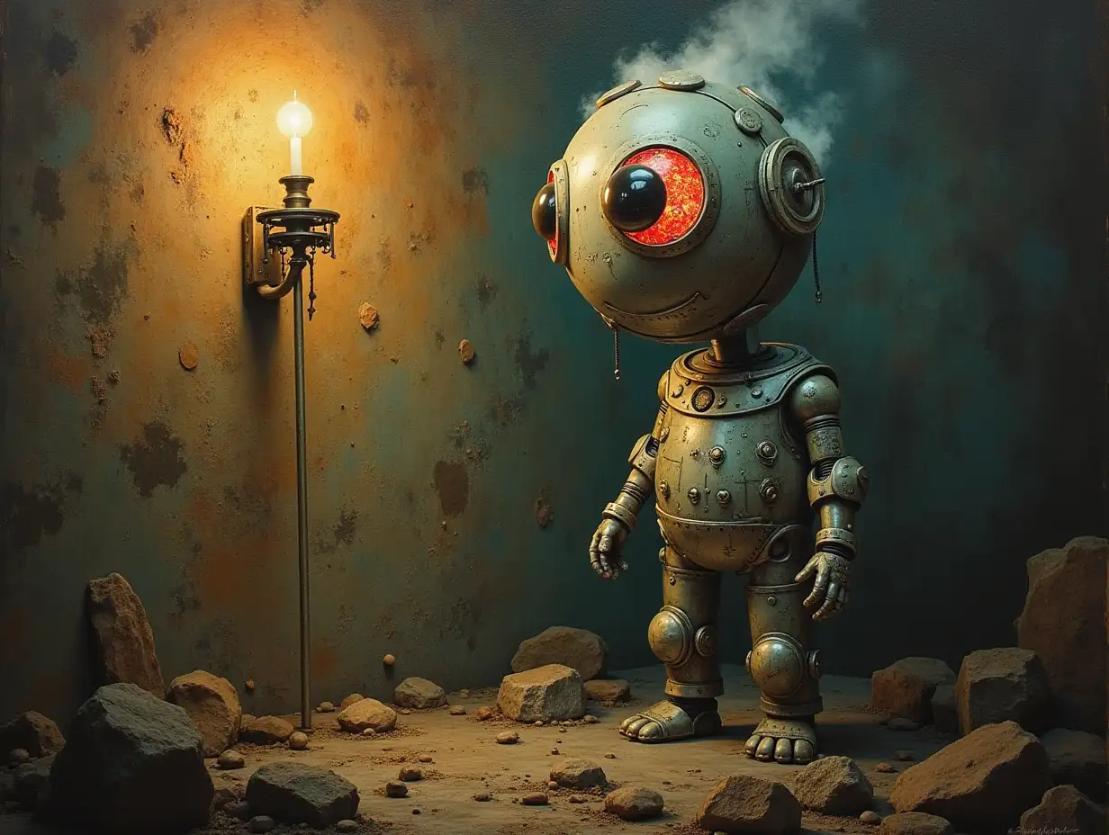 Surrealist questions for the artificial unconscious Steampunk