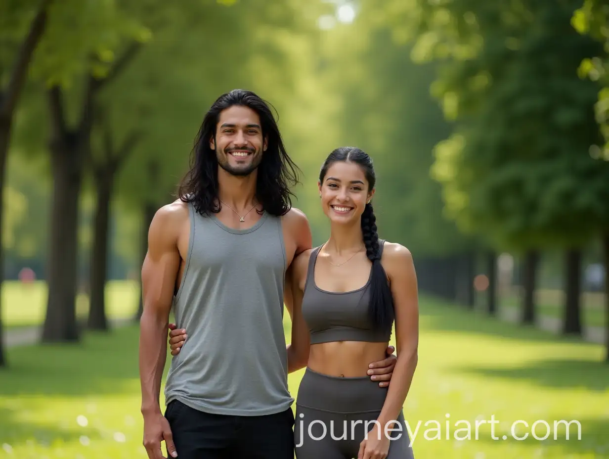 Happy-Couple-in-a-Beautiful-Green-Park