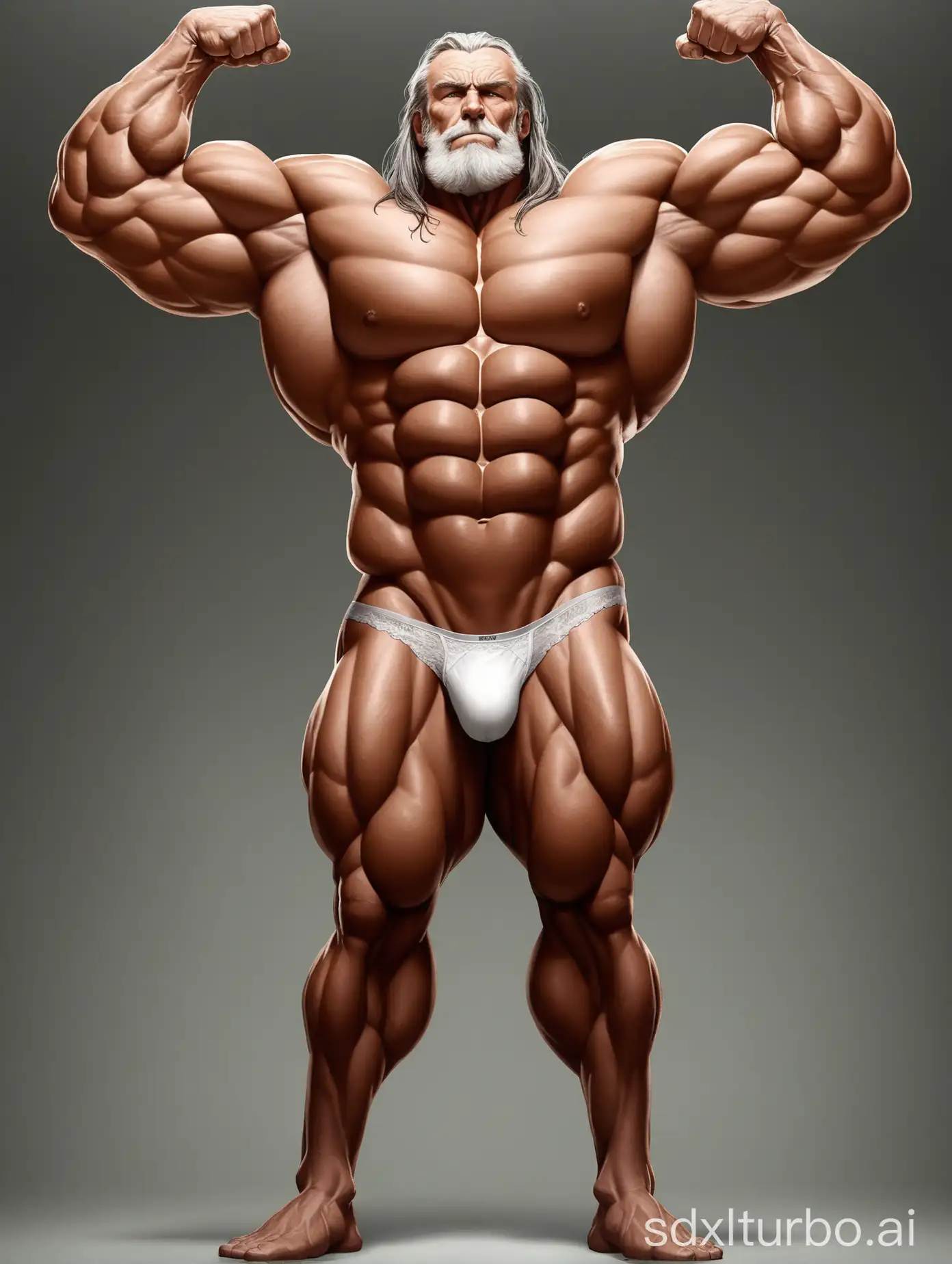 Imposing-Elderly-Giant-Showcasing-His-Muscular-Physique