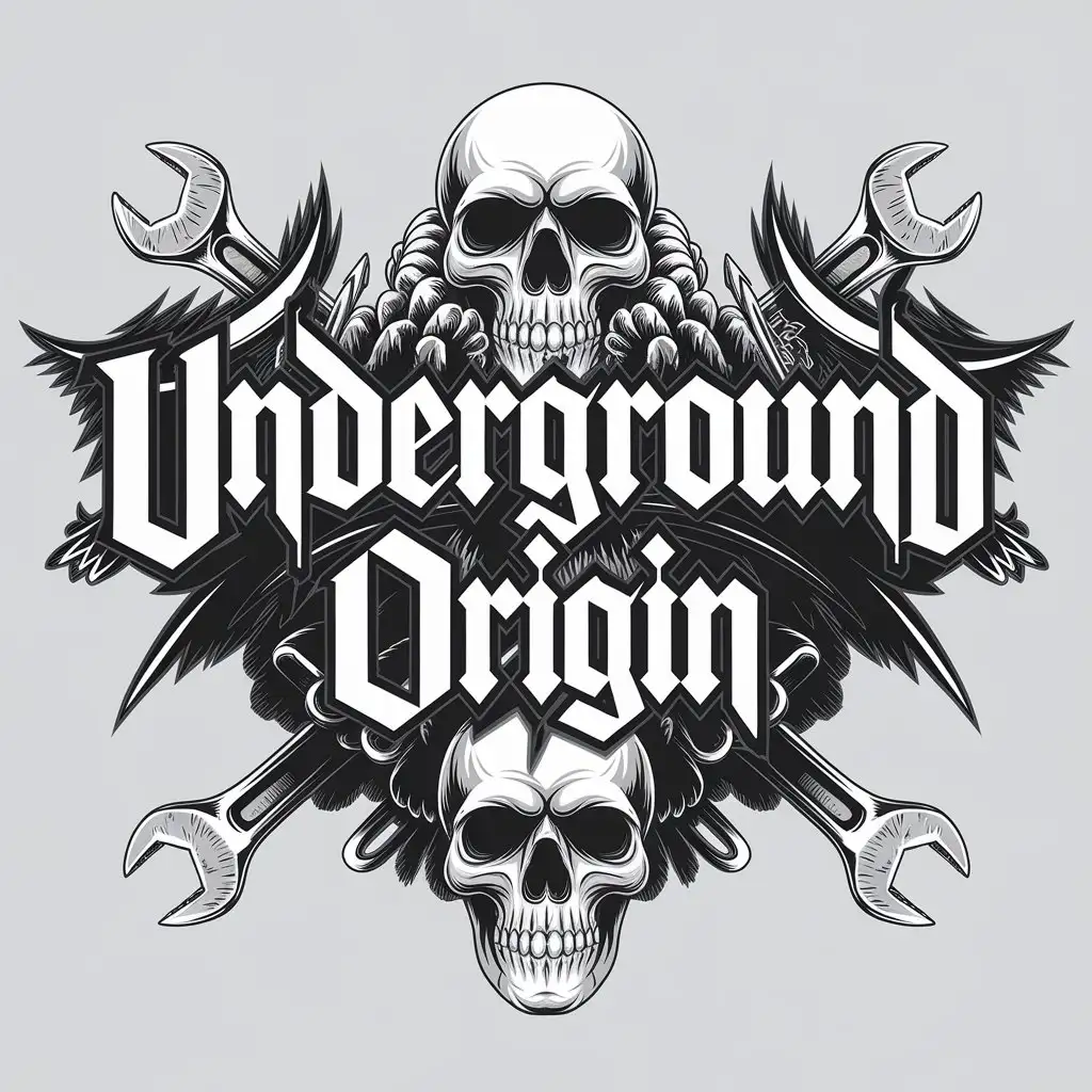 LOGO Design for Munkaz Symmetrical Brutal Death Metal Band