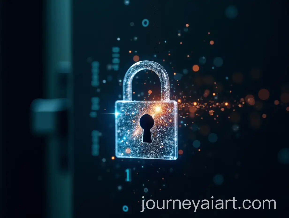 CloseUp-of-Glass-Door-Lock-with-Galaxy-and-Binary-Code-Double-Exposure