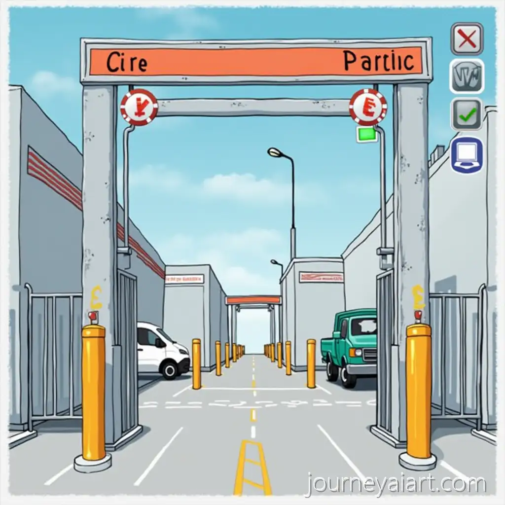 Vehicle-ParkingVehicle-parking-gate-control-Lot-Gate-Control-Form-with-Barcode-and-Kilometer-Meter