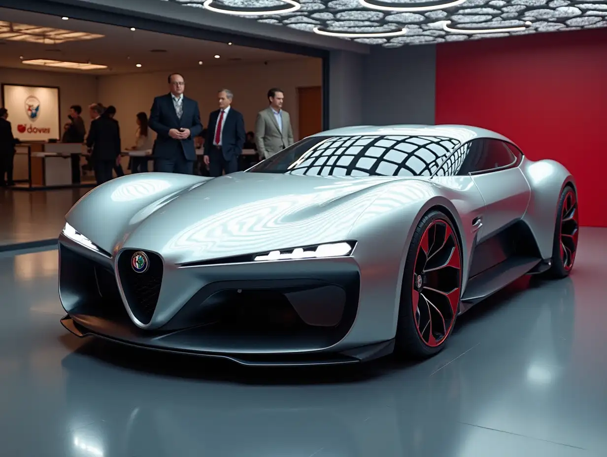 A futuristic Alfa Romeo prototype