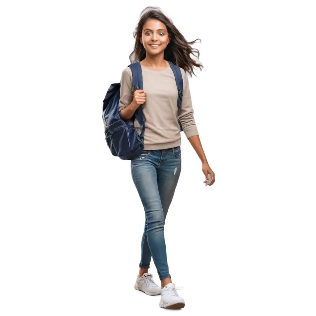 Realistic-PNG-Image-of-a-Solo-Indian-Girl-Traveler-with-a-Backpack-for-Travel-Adventure-and-Cultural-Content