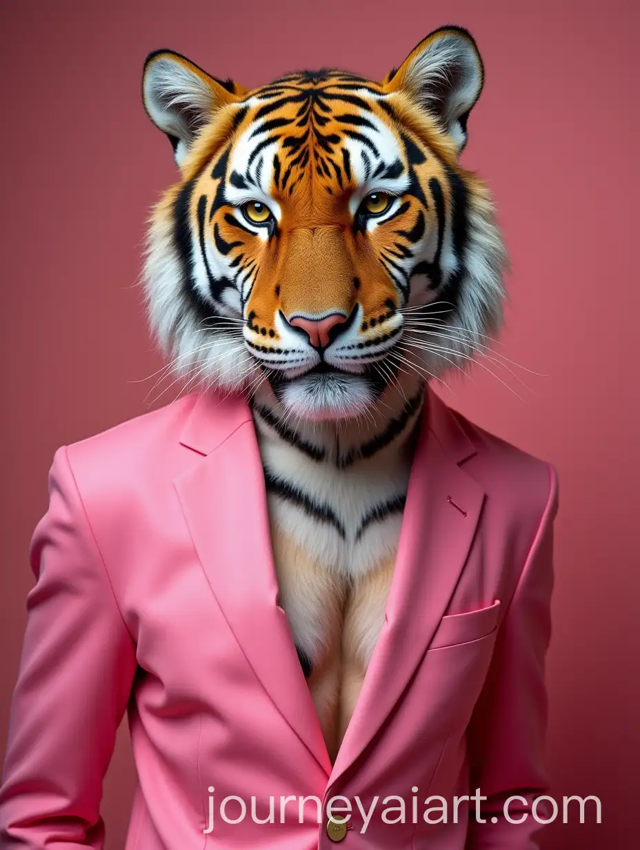 Elegant-Tiger-in-a-Stylish-Pink-Suit