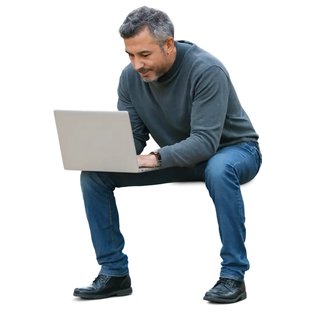 HighQuality-PNG-Image-of-a-Man-with-Laptop-for-Versatile-Digital-Use