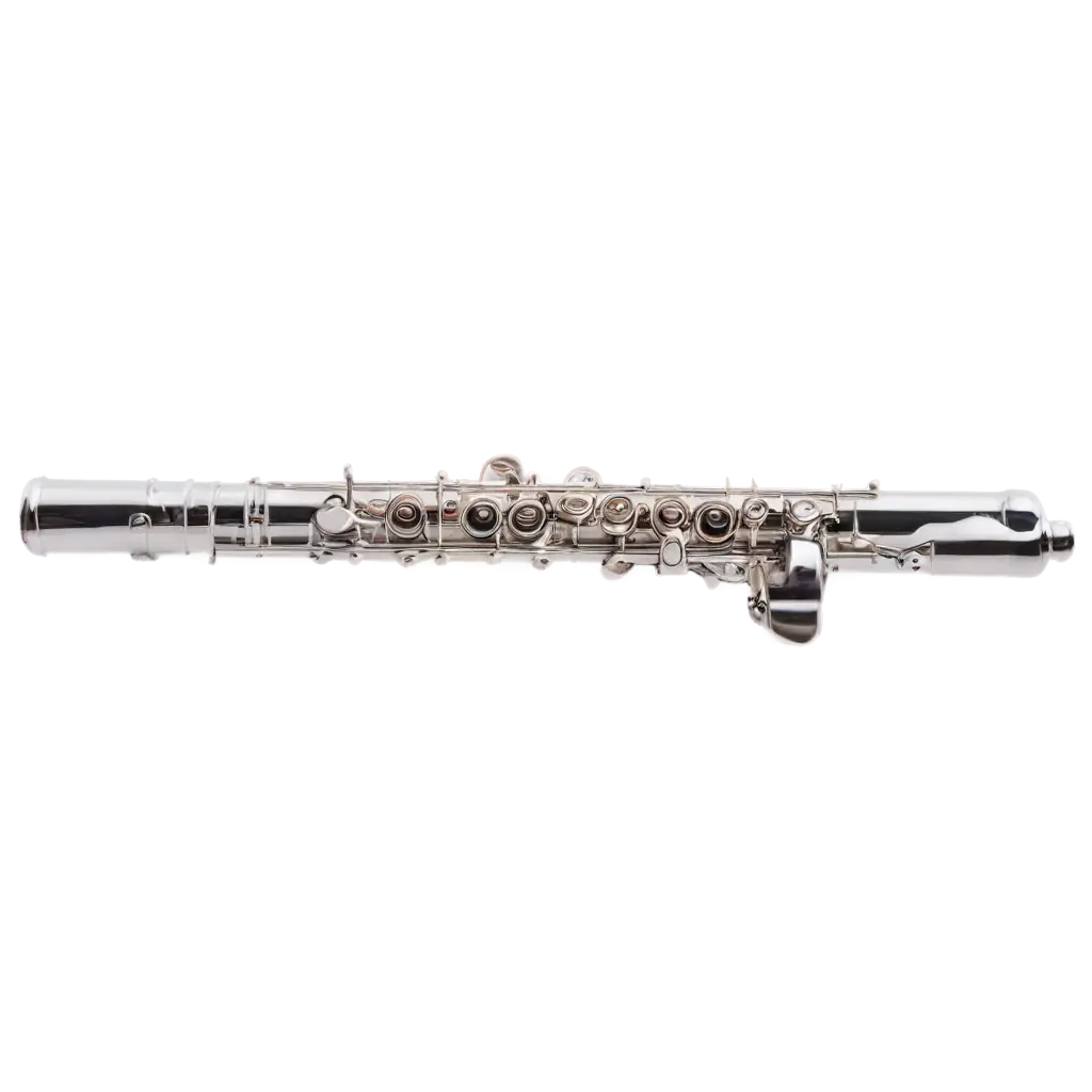 Flute-PNG-Image-Capturing-the-Elegance-and-Detail-of-a-Musical-Instrument