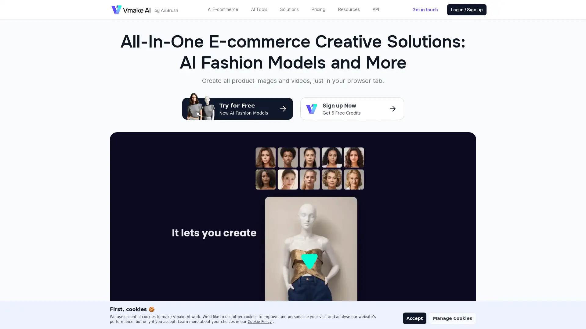 AI-powered e-commerce creative solutions for stunning visuals.