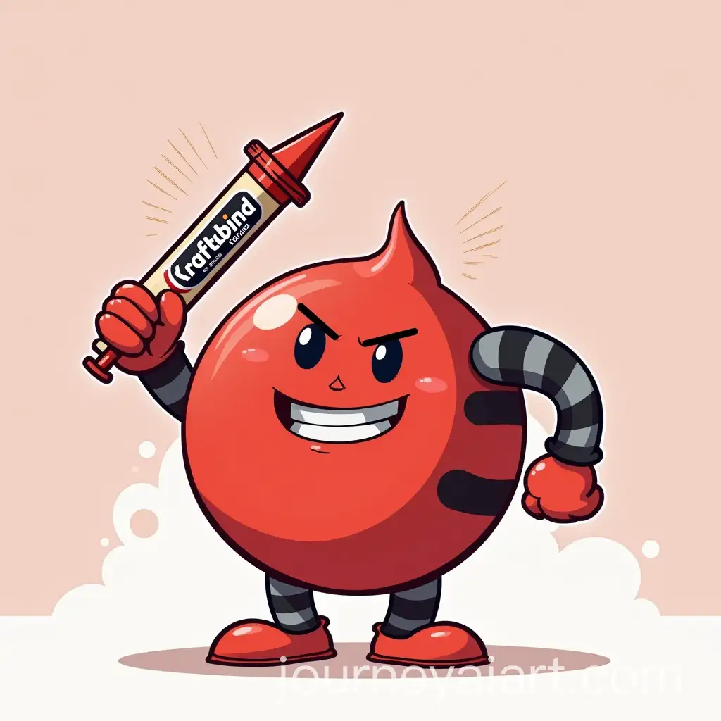 Determined-Gumball-Character-with-KraftBind-Branding-and-Super-Glue