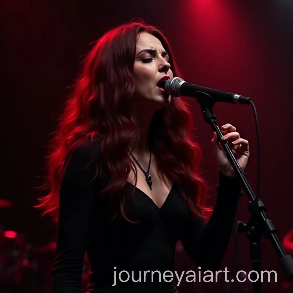 Crimson-Rose-Lead-Vocalist-of-Drakulas-Daughters-Performing-Live-on-Stage