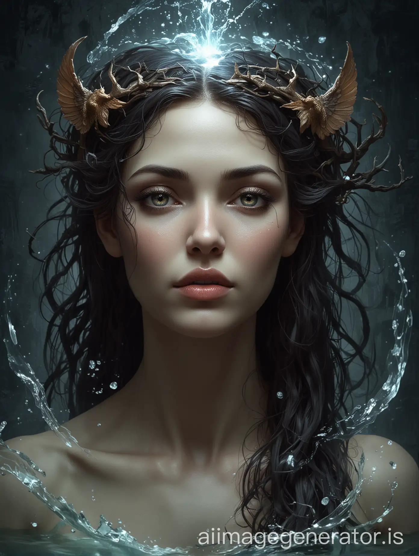 lilith, a female dreamer with her spell, demigod of the base and structure of the material and physical world, demigod of ADN, demigod of the etheric double and astral body, demigod of the conscious, subconscious and unconscious, demigod of dreaming lucid or not, wisdom, romantic passion and water