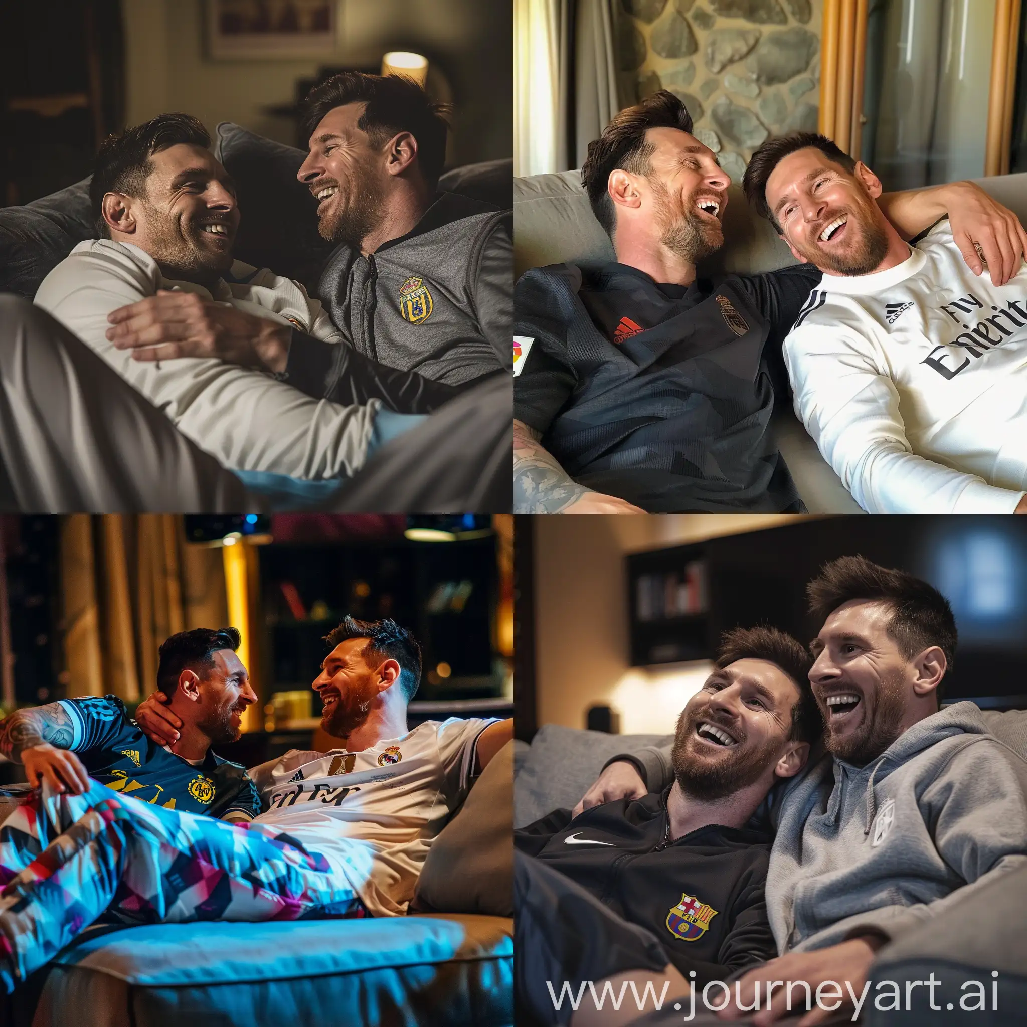 Cristiano-Ronaldo-and-Lionel-Messi-Laughing-Together-on-Couch